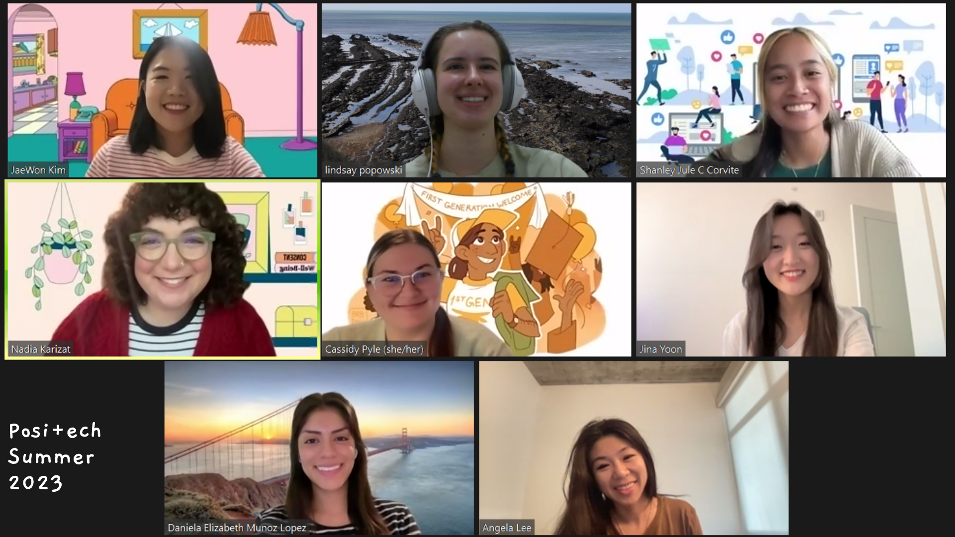 Positech weekly meeting with researchers from multiple institutions on video call